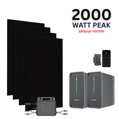 WAYBEX 2000W Balkonkraftwerk mit 2x Marstek B2500-D (4,48 kWh)