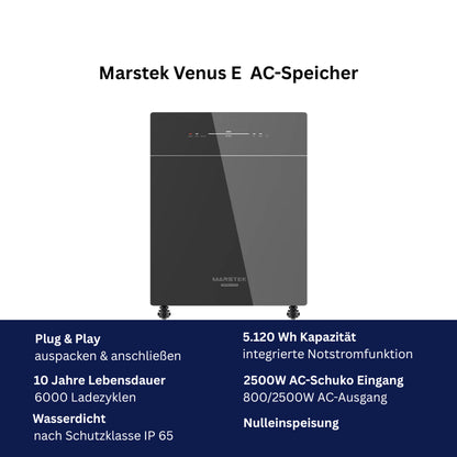 WAYBEX 2000W Balkonkraftwerk mit Marstek Venus E