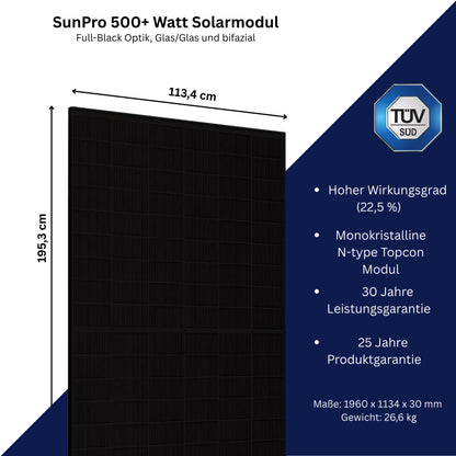 WAYBEX 1000W Balkonkraftwerk mit Marstek B2500-D