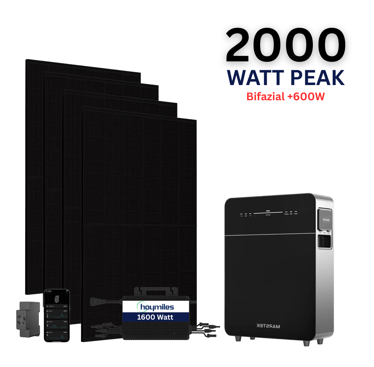 WAYBEX 2000W Balkonkraftwerk mit Marstek Venus E